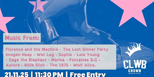 CLWB NIGHTS | INDIE & ALT NIGHT