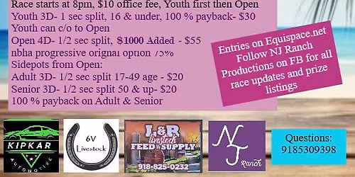 Racing at the Broken Arrow $1000 Added