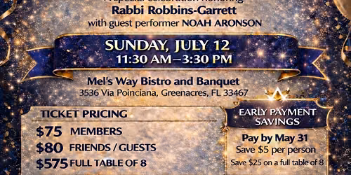 Concert and Luncheon for Rabbi Carol