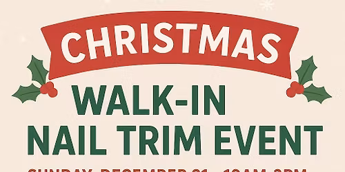 Christmas walk in nail event