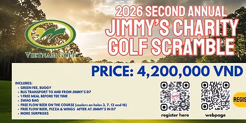 The 2nd Annual Jimmy\u2019s Charity Golf Scramble - Saturday, April 11