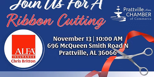 Ribbon Cutting- Chris Britton Alfa Insurance Agency