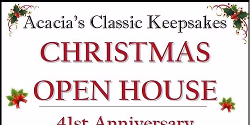Christmas Open House & Anniversary Sale