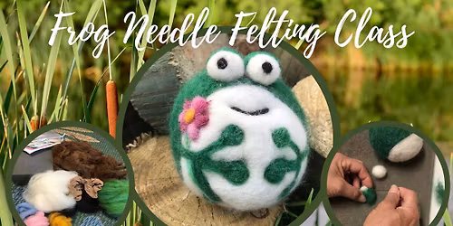 Frog Needle Felting Class
