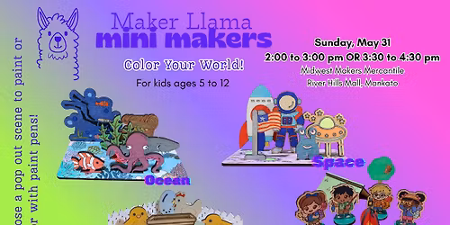 Mini Maker Paint Party with Maker Llama