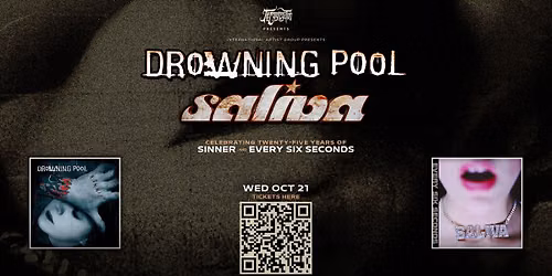 Drowning Pool + Saliva, live in West Chicago at The WC Social Club!