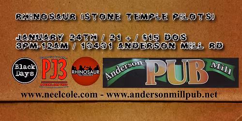 \u201cThose Were The Grunge\u201d featuring: Black Days\/PJ3\/Rhinosaur