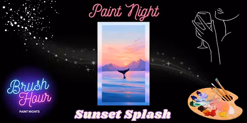 Brush Hour Paint Night - Sunset Splash