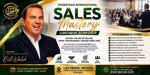 Sales Mastery\/Luncheon Workshop - Las Vegas, NV