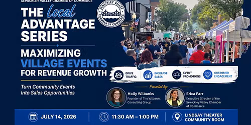 Local Advantage Series - Maximizing Village Events for Revenue Growth