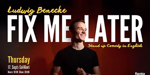 Fix Me Later - Stand Up Comedy Show in English