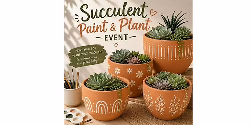 Succulent Paint & Plant