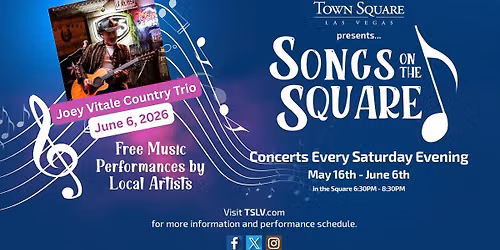 Songs on the Square: Joey Vitale Country Trio \ud83c\udfb6