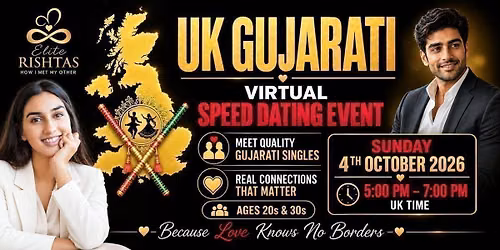 Online Speed Dating | For UK Gujarati Singles (Ages 20s-30s)