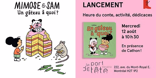 Lancement \ud83c\udf82 MIMOSE & SAM, UN G\u00c2TEAU \u00c0 QUOI? de Cathon