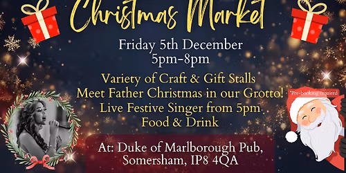 Outdoor Christmas Market \ud83c\udf84 with Festive Music & Grotto \ud83c\udf85 