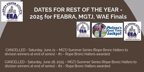 MGTJ Buckle Series #4 (final) and FEABRA #6 (final for 2025)