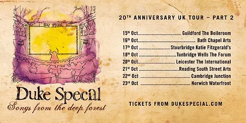 Cambridge Junction - Songs From The Deep Forest 20th Anniversary show