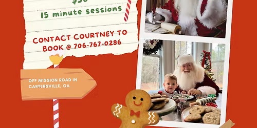 Bake cookies with Santa 