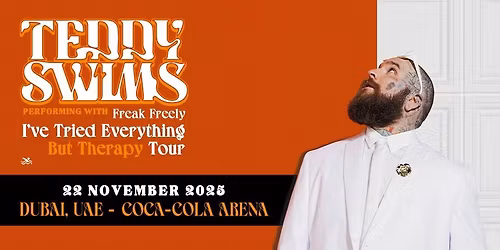 Teddy Swims Live at Coca-Cola Arena in Dubai