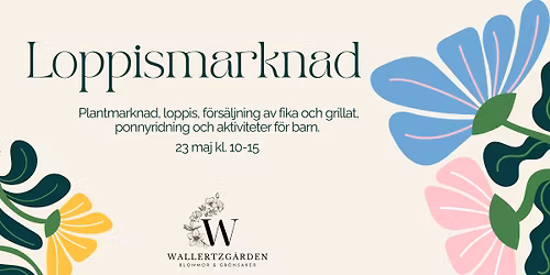 Loppismarknad p\u00e5 Wallertzg\u00e5rden