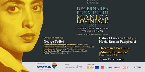 Gala Premiului \u201eMonica Lovinescu\u201c 2025