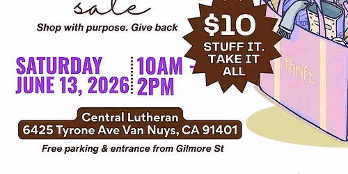 Fill-A-Bag for $10 Thrift Sale!!