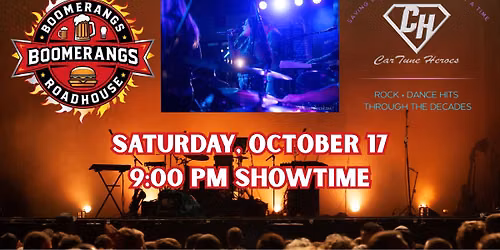 Live Music - CarTune Heroes at Boomerangs
