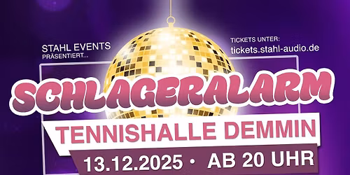 SchlagerAlarm 2025 Tennishalle Demmin