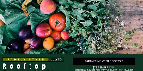 Rooftop Farm to Table Dinner | Featuring Door 222