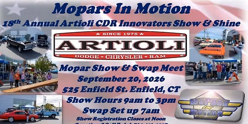 Innovators Show and Shine All Mopar Show & Swap Meet