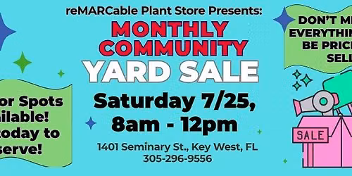 reMARCable Monthly Yard Sale! - New Hours