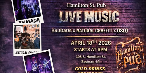 EASTER THROWDOWN w\/ BRUGADA \u2022 NATURAL GRAFFITI \u2022 OSLO