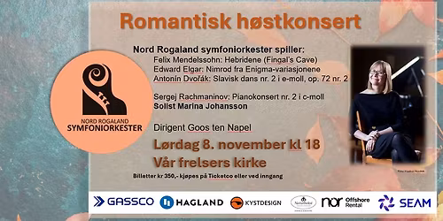 Romantisk h\u00f8stkonsert med Nord-Rogaland Symfoniorkester