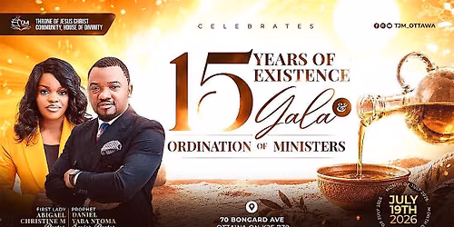 TJM Anniversary Gala & Ordination