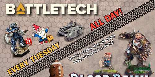 Battletech and Bloodbowl: Miniature Tuesday at Gnome Games Green Bay West