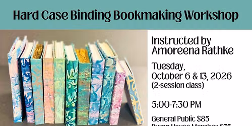 Hard Case Binding Bookmaking Workshop