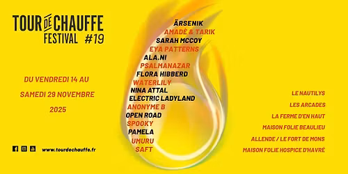 FESTIVAL TOUR DE CHAUFFE #19 : ÄRSENIK + SPECTA + ANONYME B + SAFT