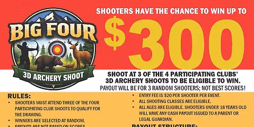 Outdoor 3D Shoot, April 25-26, 8a-3p both days