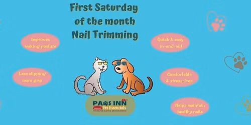 Nail Trim Saturdays at Paws Inn Pet Essentials