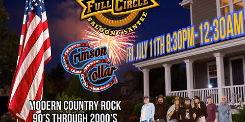 The "Crimson Collar" Band Country Rocks you at The Full Circle Saloon