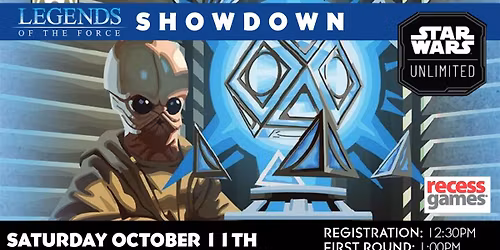 Star Wars Unlimited Store Showdown at Recess Games