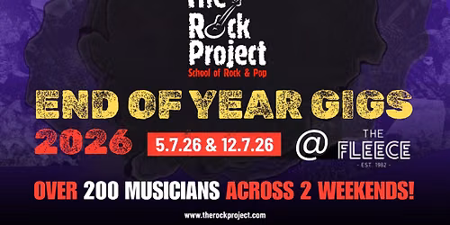 The Rock Project End of Year Gigs 2026