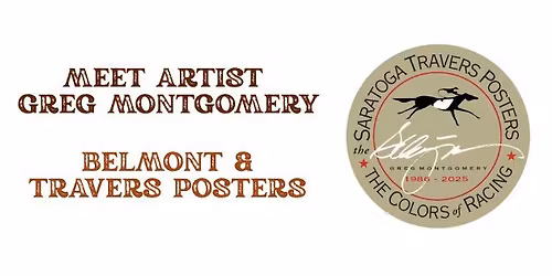 Greg Montgomery Belmont at Saratoga Poster Signing