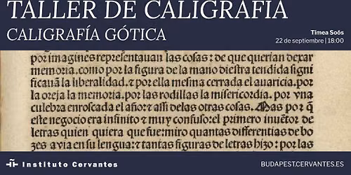 Kalligr\u00e1fiaworkshop \u2013 G\u00f3tikus Text\u00fara Kalligr\u00e1fia