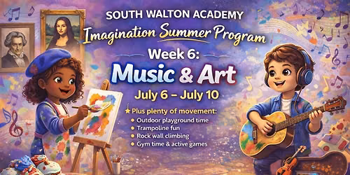 Summer Program \u2013 Week 6  \ud83c\udfb5\ud83c\udfa8 Music & Art July 6 \u2013 July 10