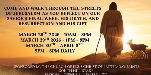 A Walk Through Holy Week - An Easter Experience