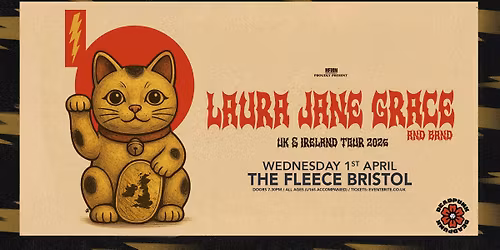 Laura Jane Grace (Against Me) + support at The Fleece, Bristol - Wed 1st Apr 2026