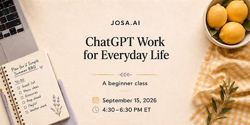ChatGPT Work for Everyday Life