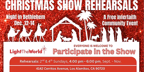 Community Christmas Performance Rehearsals